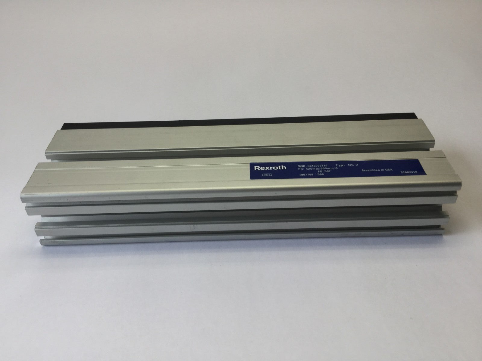 Rexroth 3842999716 BS 2 Conveyor Rail FD: 507, 10-3/8” x 1-3/4” Inch - Maverick Industrial Sales