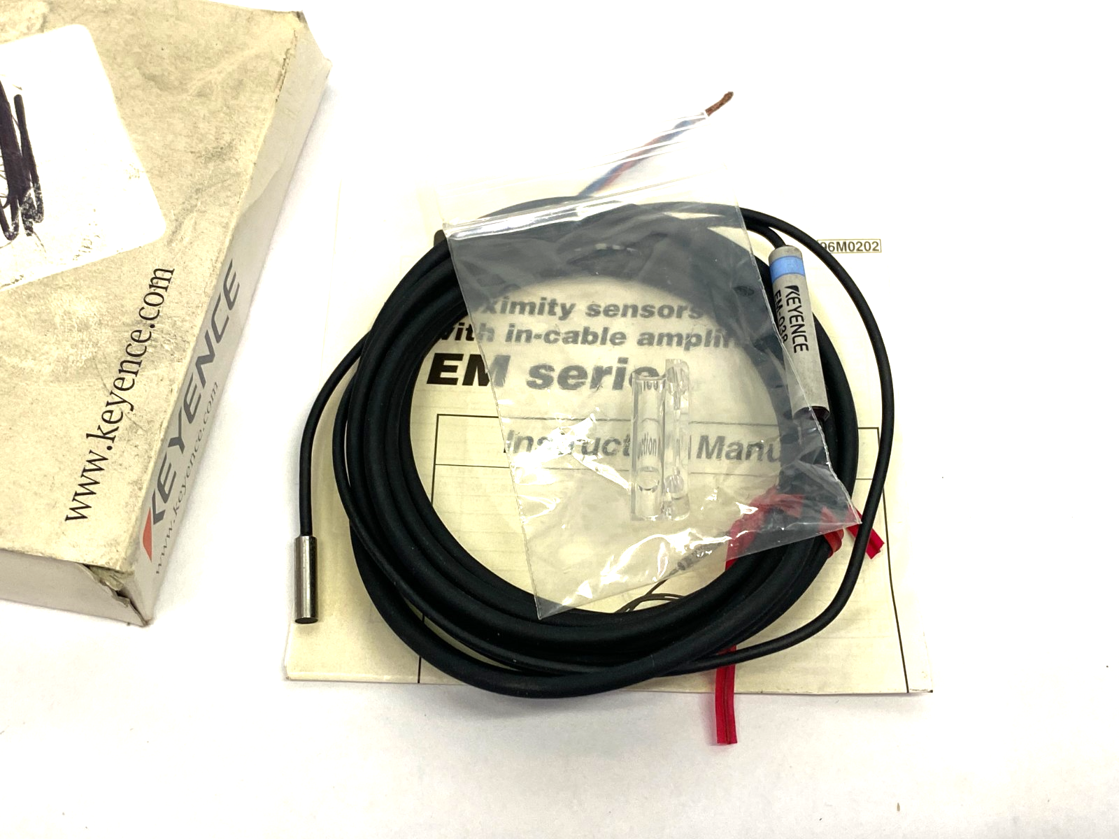 Keyence EM-038 Proximity Sensor Main Unit, Shielded Type, f3.8, NPN - Maverick Industrial Sales