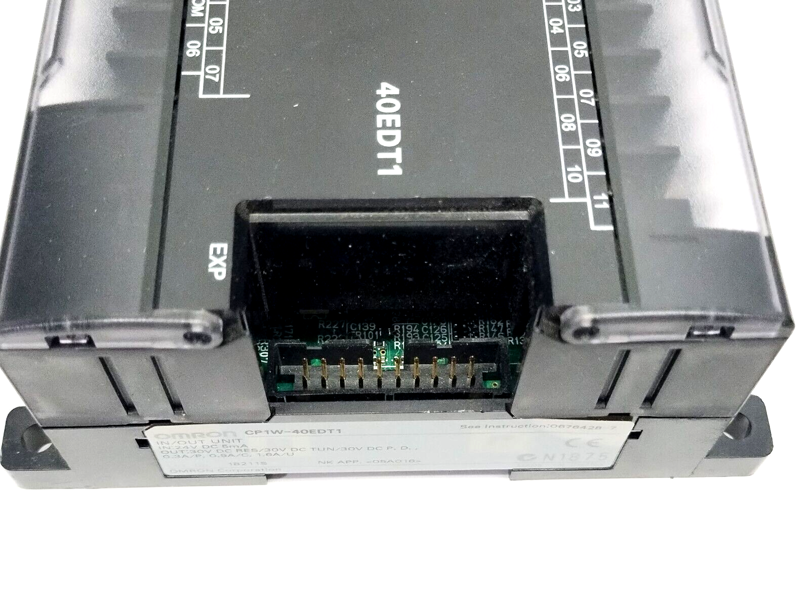 CP1W-40EDT1 | Omron I/O Expansion Unit, 24 x 24VDC Inputs, 16 x PNP Outputs 0.3A - Used - Maverick Industrial Sales