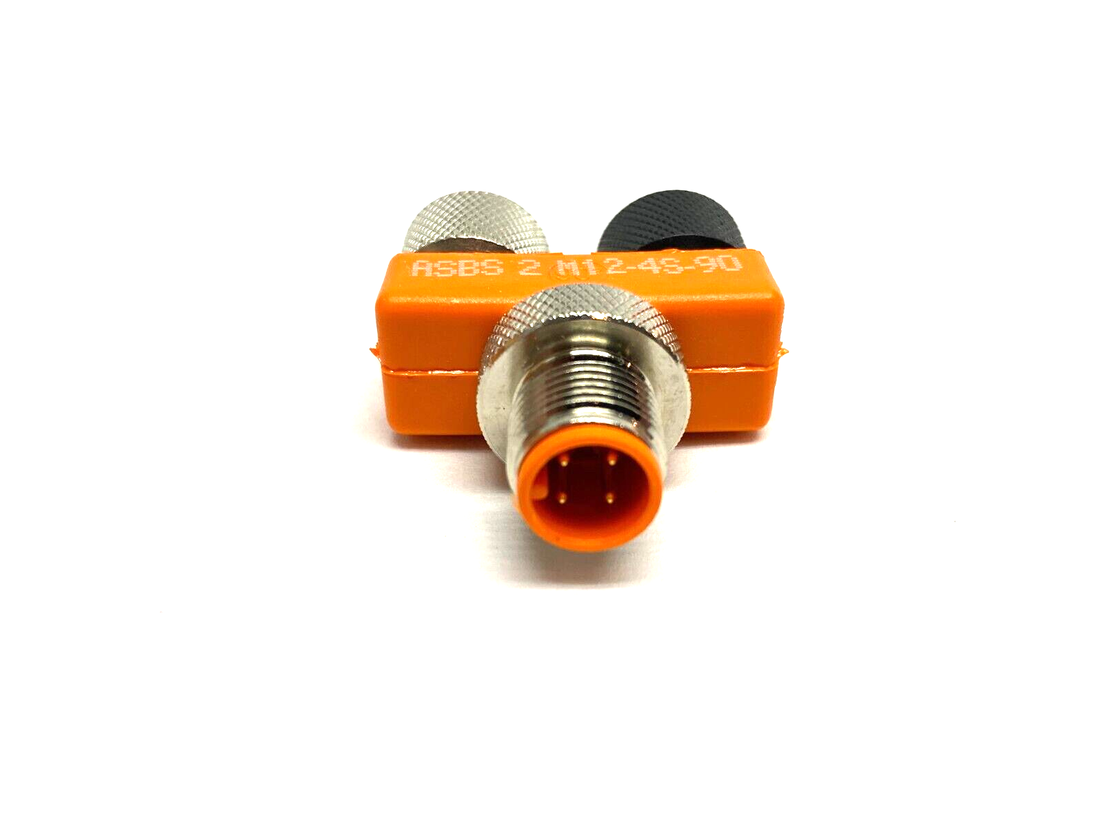 Lumberg Automation ASBS 2-M12-4S-90 M12 Male to Dual M12 Female Cable Splitter - Maverick Industrial Sales