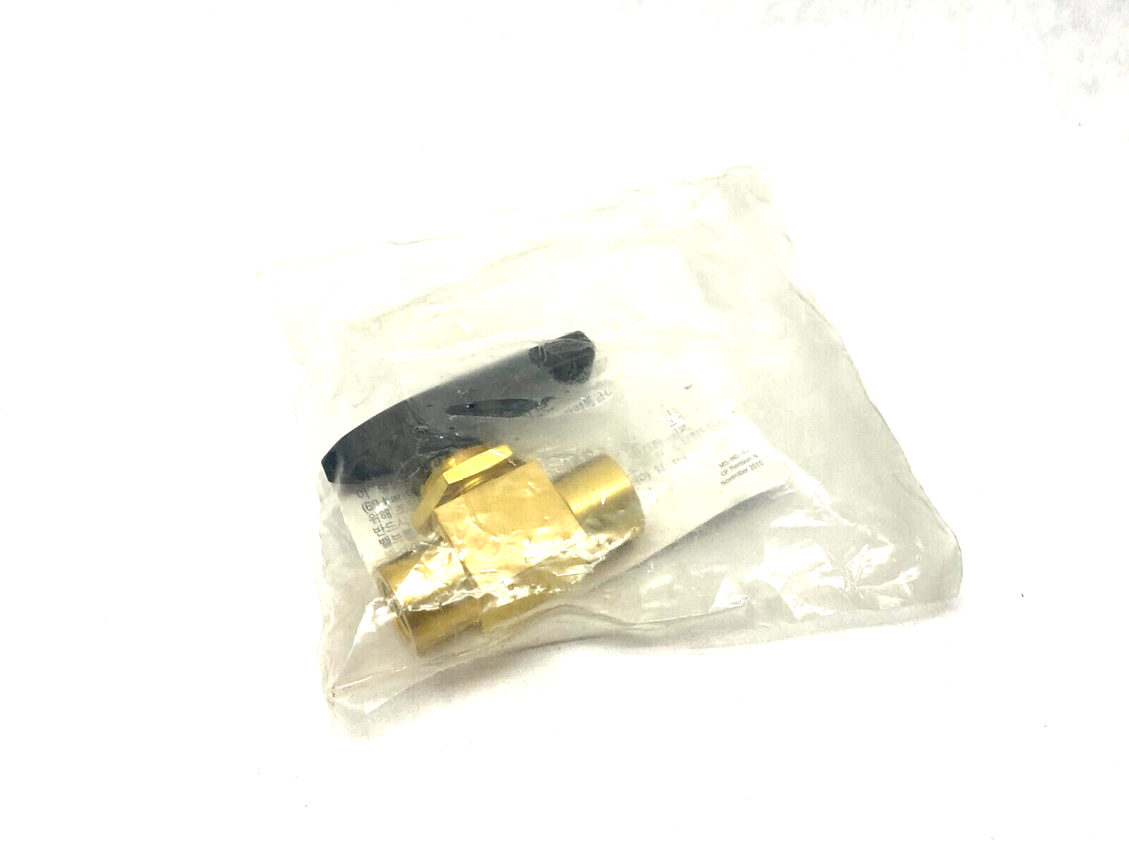 Swagelok B-43F4 Brass 40 Series Manual Ball Valve 1-Piece 1/4" NPT - Maverick Industrial Sales