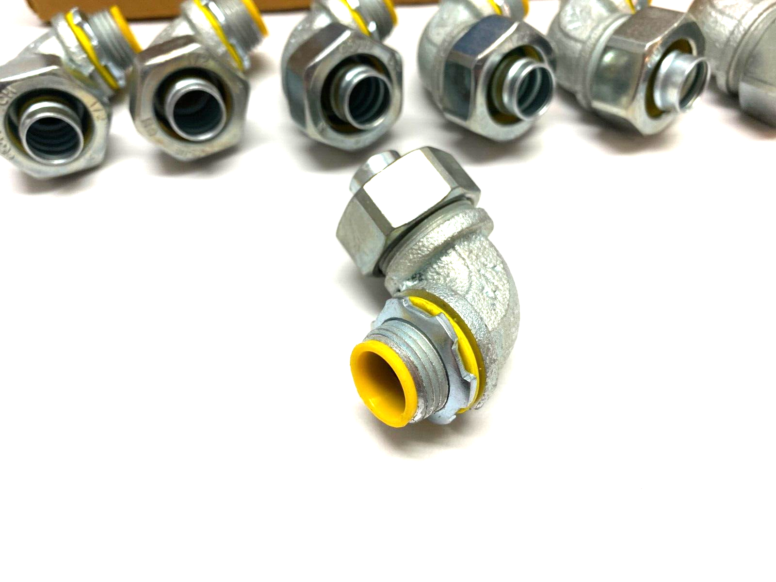 Eaton Crouse Hinds LTB5090 Insulated 90-Degree Male Connector BOX OF 7 - Maverick Industrial Sales