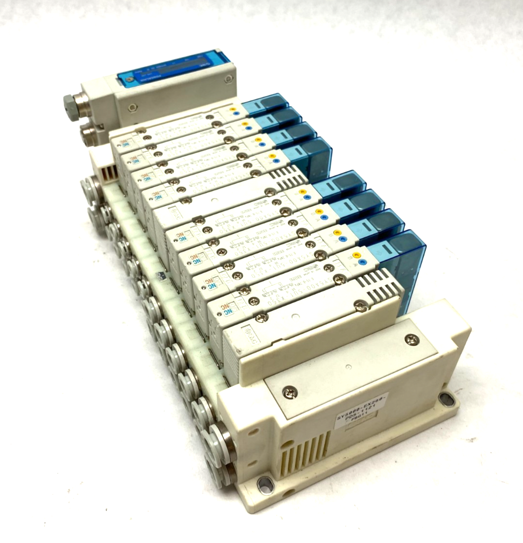 SMC SS5Y5-12SGAN-10U Ethernet POWERLNK Manifold Assembly, SY5A00-5U1-X350 Valves - Maverick Industrial Sales