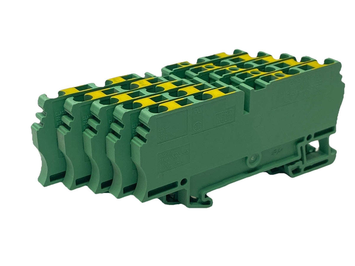 Weidmuller ZPE 2.5/4AN Terminal Tension-Clamp Connection 1608660000 LOT OF 5 - Maverick Industrial Sales