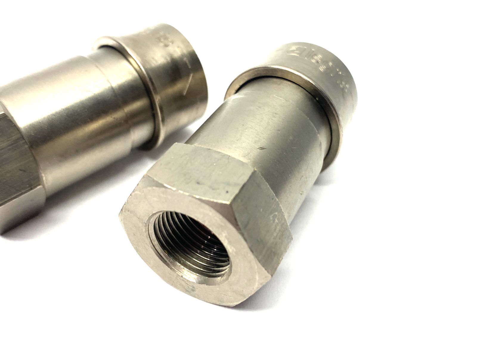 0172 12 21 | Parker Legris Quick-Acting Metal Coupler G1/2, 12mm Dia.LOT OF 2 - New Other - Maverick Industrial Sales