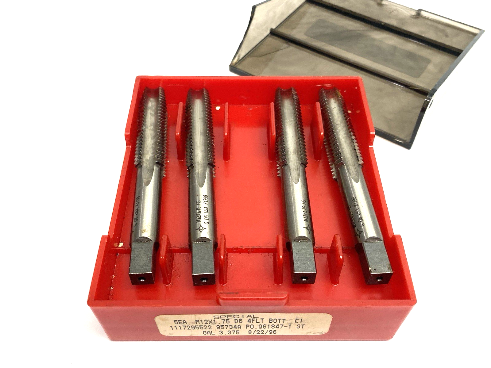 None | Cleveland M12x1.75 D6 Bottoming Hand Tap, 4-Flute, 3.375 OAL, PKG OF 4 - New Other - Maverick Industrial Sales