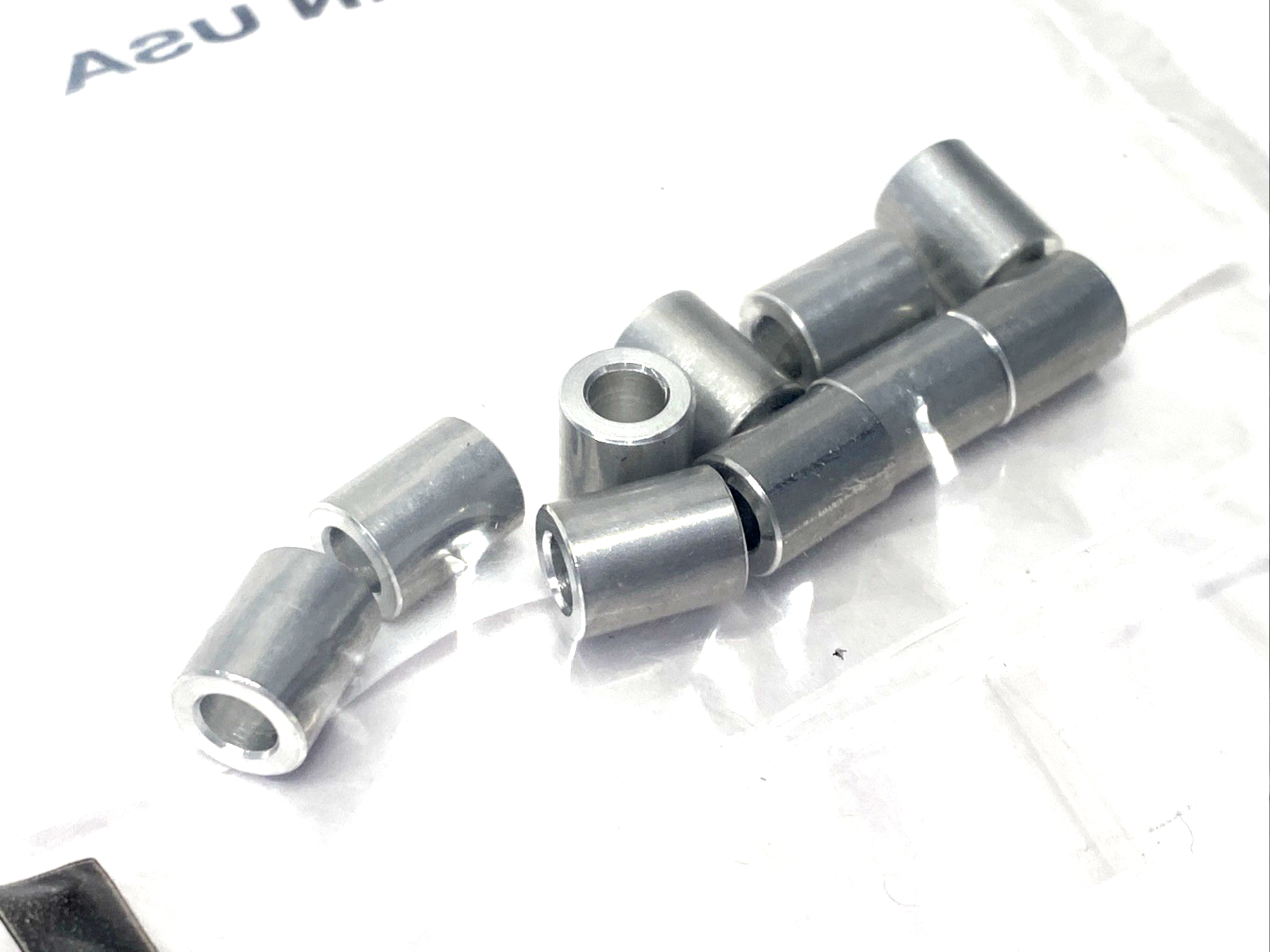 M0599-4-AL | RAF Round Aluminum Spacer 8mm RD x 10mm Long, 4.3mm ID LOT OF 20 - New - Maverick Industrial Sales
