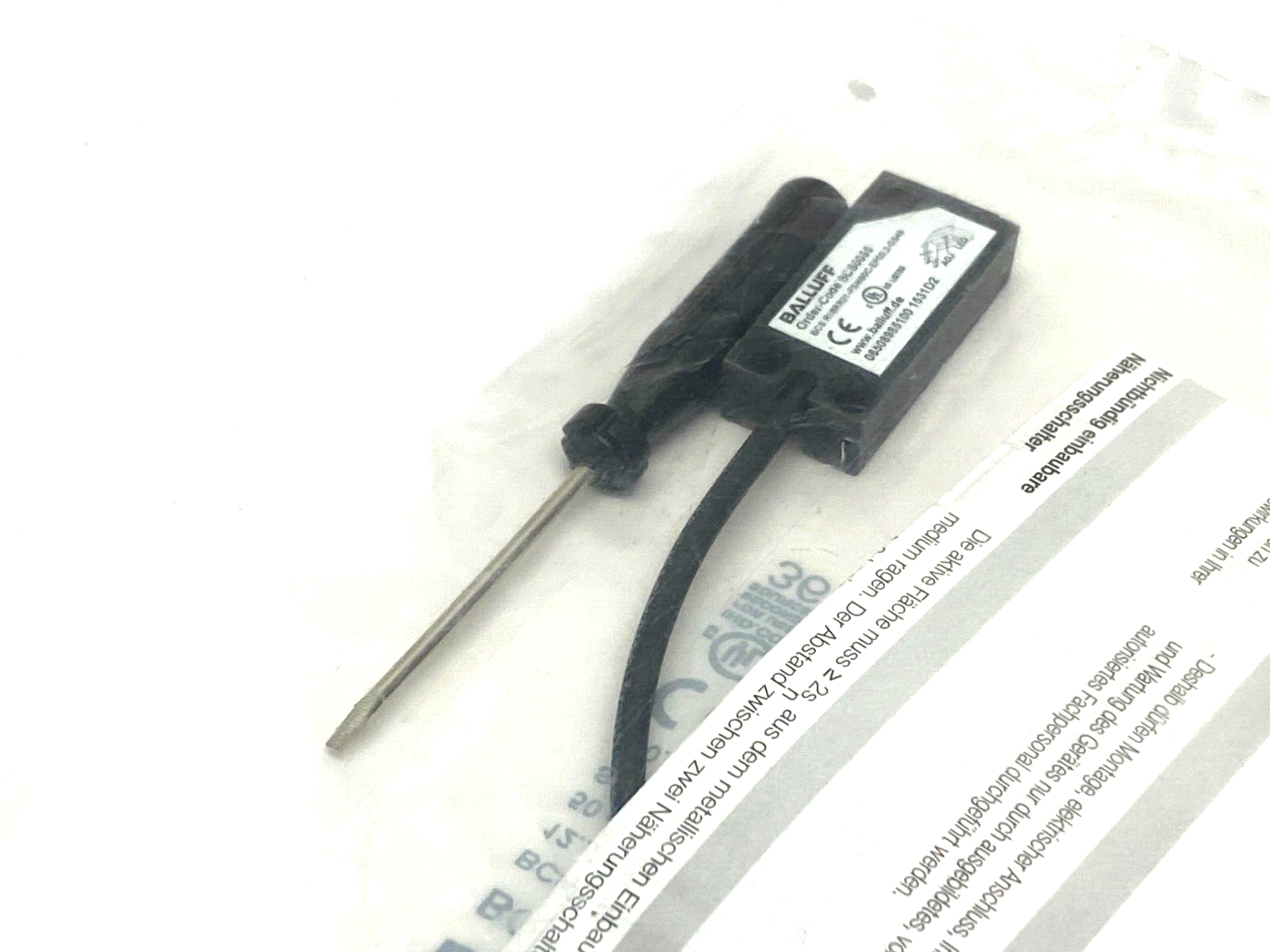 Balluff BCS0055 Flush Capacitive Proximity Sensor BCS R08RR01-PSM80C-EP00,2-GS49 - Maverick Industrial Sales