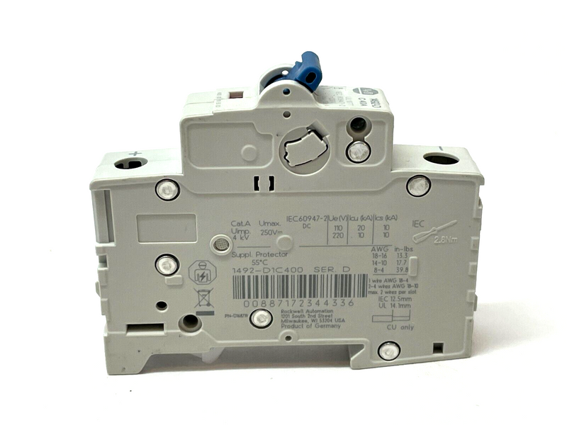 Allen Bradley 1492-D1C400 Ser. D Circuit Breaker - Maverick Industrial Sales