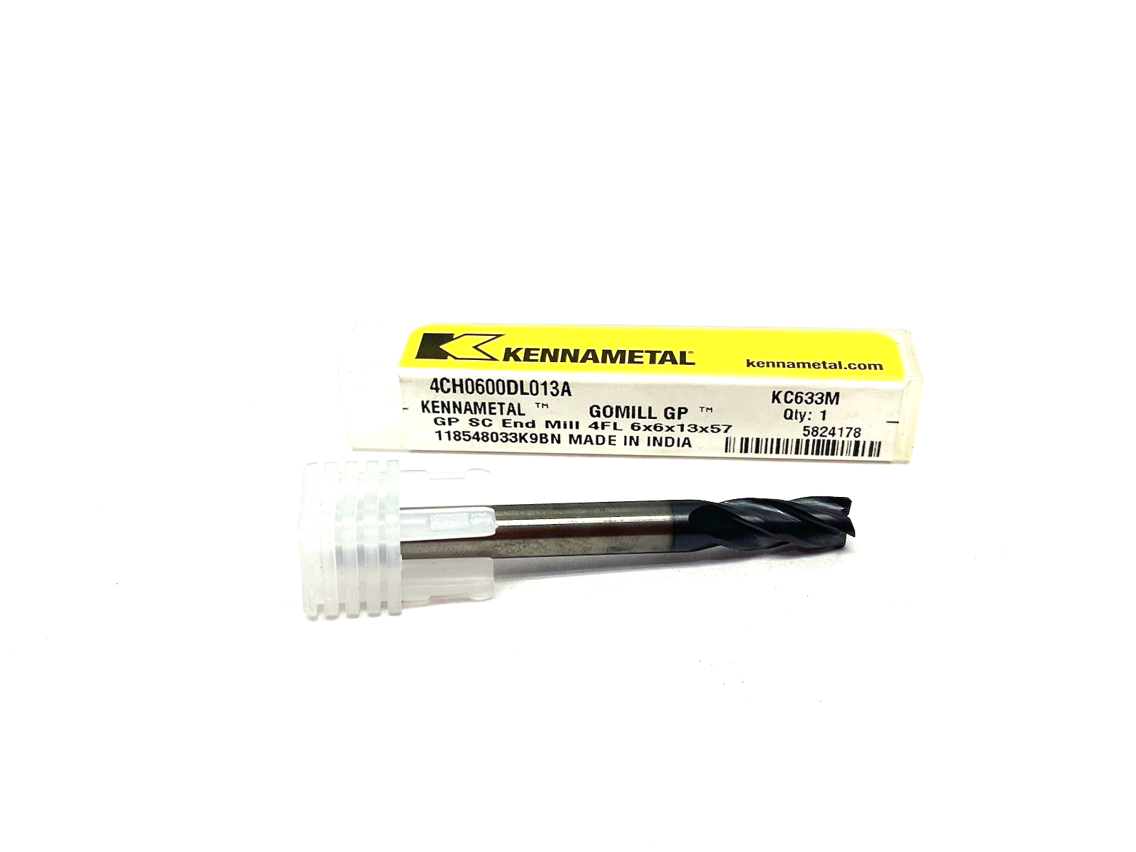 5824178 | Kennametal GOmill™ GP Beveled 4-Channel Smooth Handle 4CH0600DL013A - New – Open box - Maverick Industrial Sales