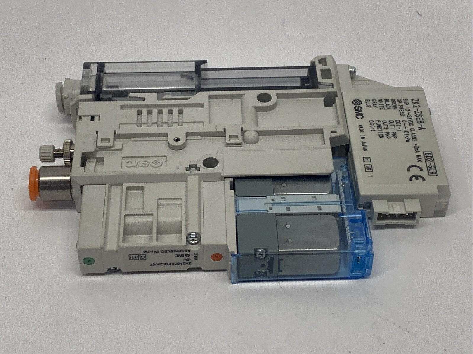SMC ZK2A07K5NL3A-07-BJ Vacuum Generator w/ ZK2-ZSEB-A Pressure Switch - Maverick Industrial Sales