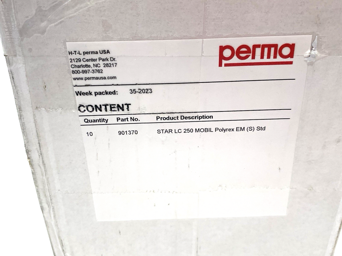 901370 | Perma STAR Lubrication Cartridge 250cc filled w/ MOBIL Polyrex EM 10-PACK - New – Open box - Maverick Industrial Sales