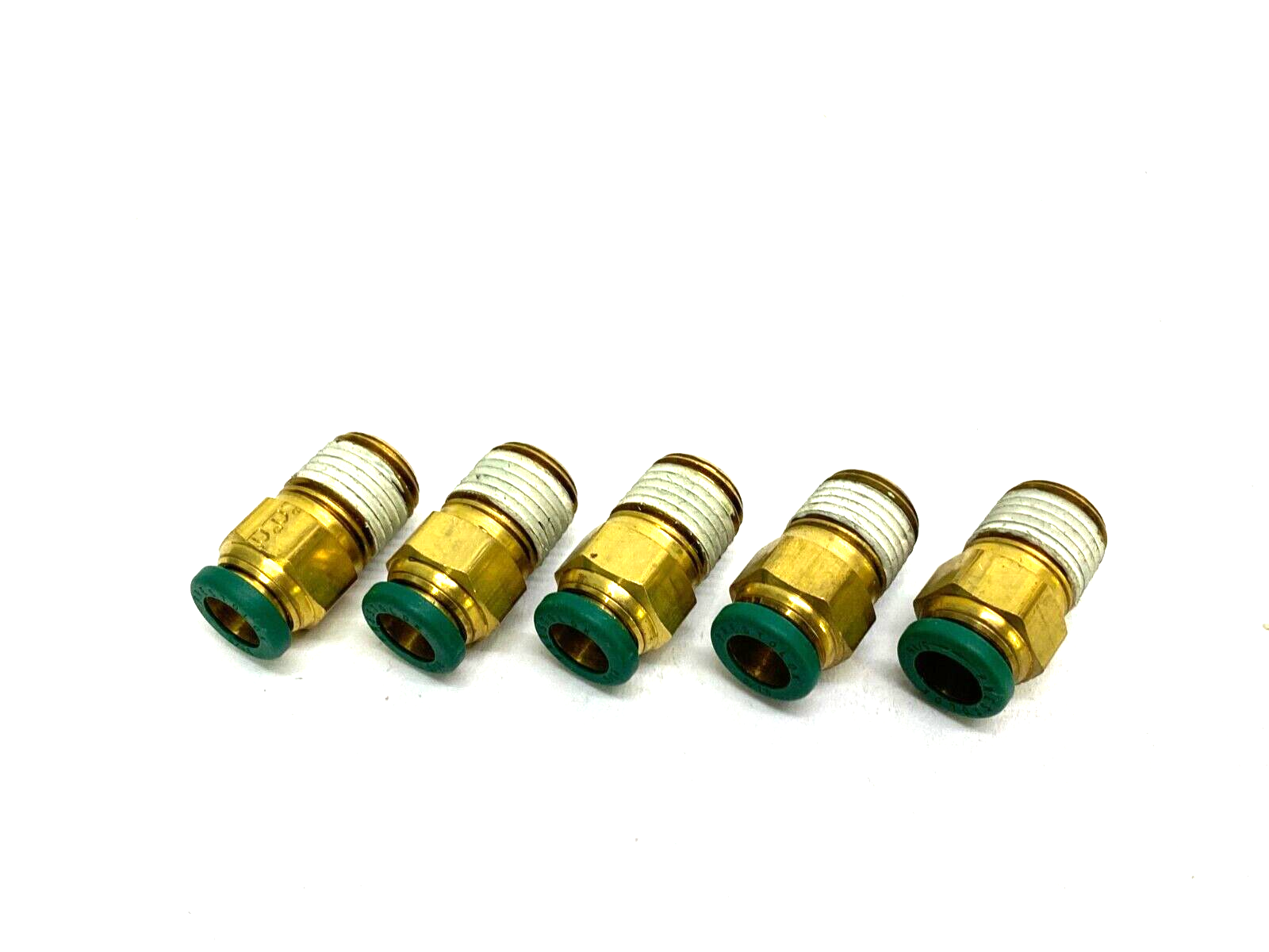 Parker W68PL-5-4 Prestolok Push-to-Connect Fitting 5/16" OD 1/4" NPT LOT OF 5 - Maverick Industrial Sales