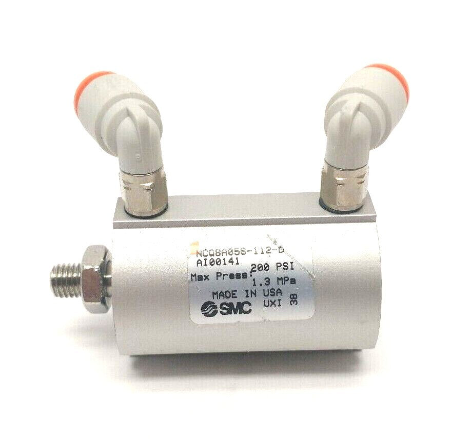 SMC NCQ8A056-112-DAI00141 Compact Pneumatic Cylinder 9/16" Bore 1-3/25" Stroke - Maverick Industrial Sales