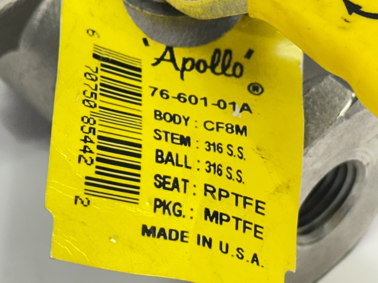 76-601-01A | Apollo Ball Valve 3-Way CF8M 1/2" 800CWP - New – Open box - Maverick Industrial Sales
