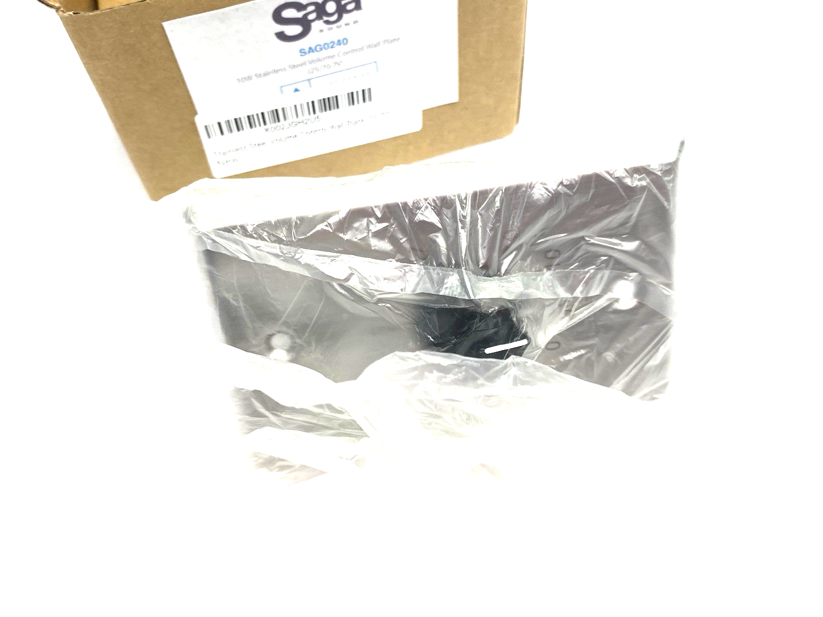 SAG0240 | Saga Elite Stainless Steel Volume Control Wall Plate (10W, 25 & 70V) - New – Open box - Maverick Industrial Sales