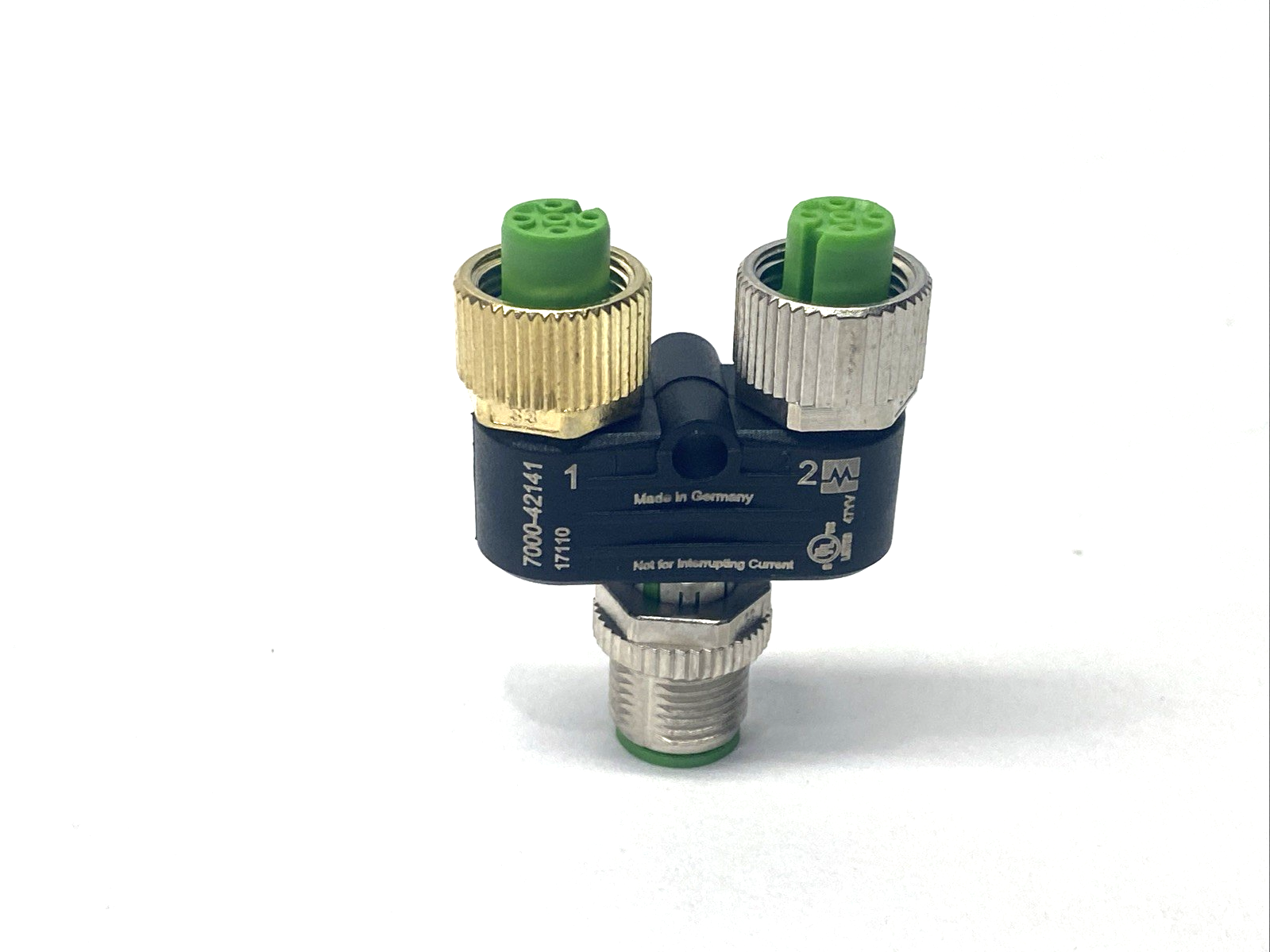 Murr Elektronik 7000-42141-0000000 T-Coupler M12 5-Pin, Male To x2 Female - Maverick Industrial Sales