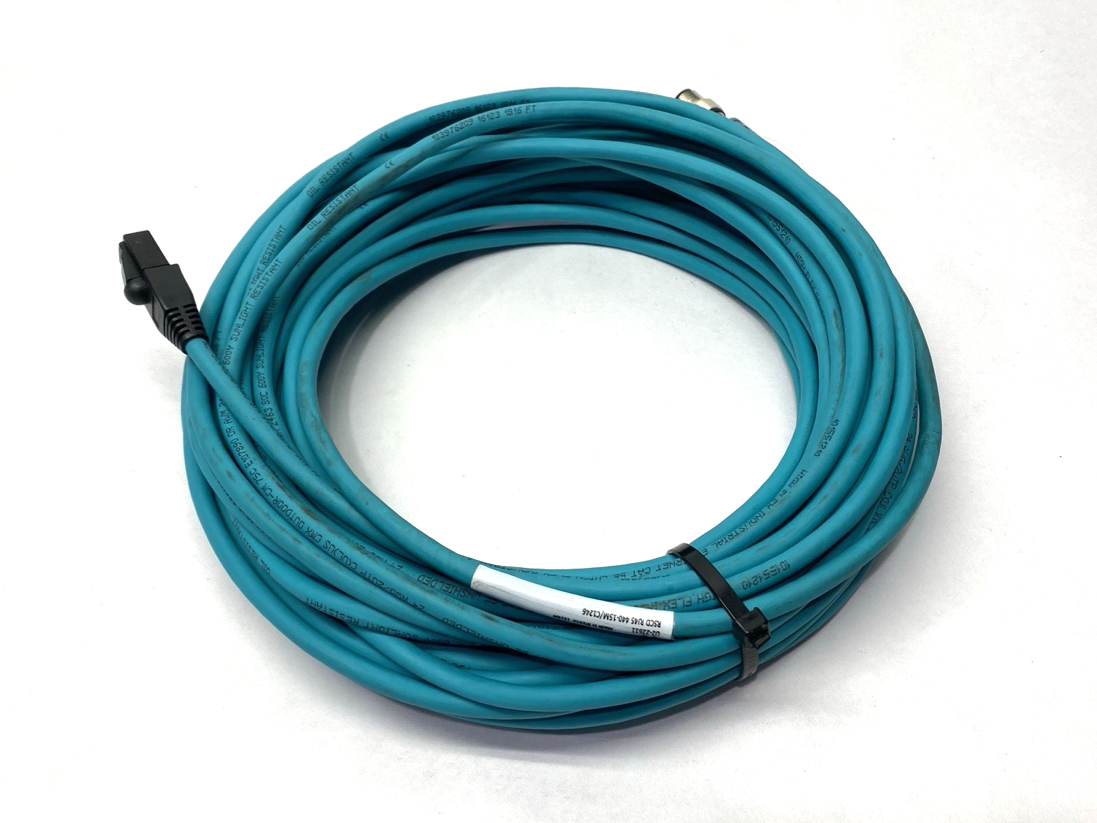 Turck RSCD RJ45 440-15M/C1246 Double-Ended M12 to RJ45 Cordset U2-22611 - Maverick Industrial Sales