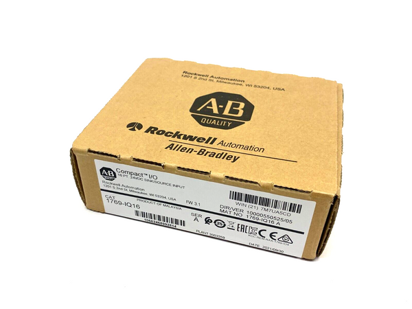 Allen Bradley 1769-IQ16 Ser A CompactI/O Sink/Source Input Module - Maverick Industrial Sales