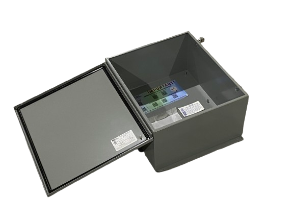 SCE-16148CHNF | Saginaw Control & Engineering Wall Mount Enclosure, Gray Steel - New – Open box - Maverick Industrial Sales