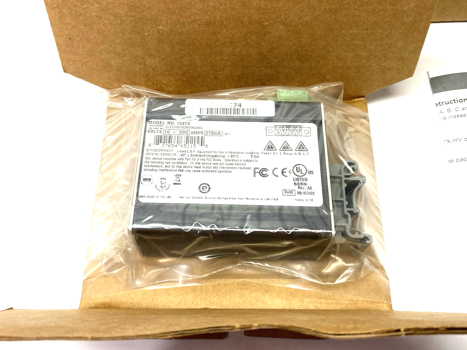 104TX | HMS Networks, Red Lion N-Tron® Unmanaged 4-port Ethernet Switch - New - Maverick Industrial Sales