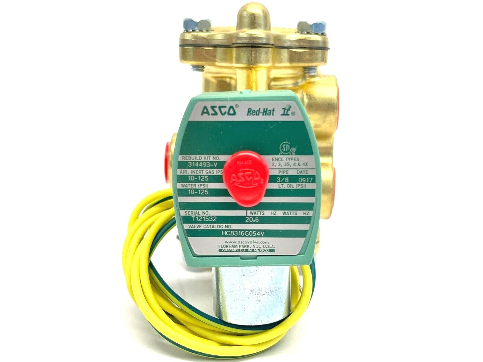 ASCO HC8316G054V Red-Hat II Solenoid Valve NSNB 250/DC - Maverick Industrial Sales