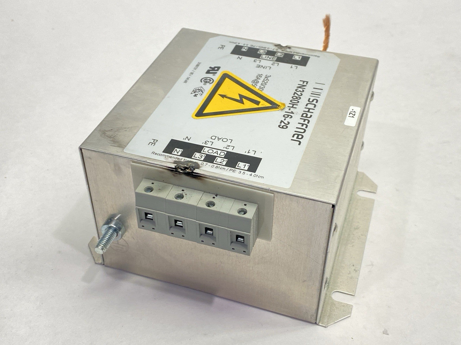 Schaffner FN3280H-16-29 EMI Line Filter 3-Phase 16A - Maverick Industrial Sales