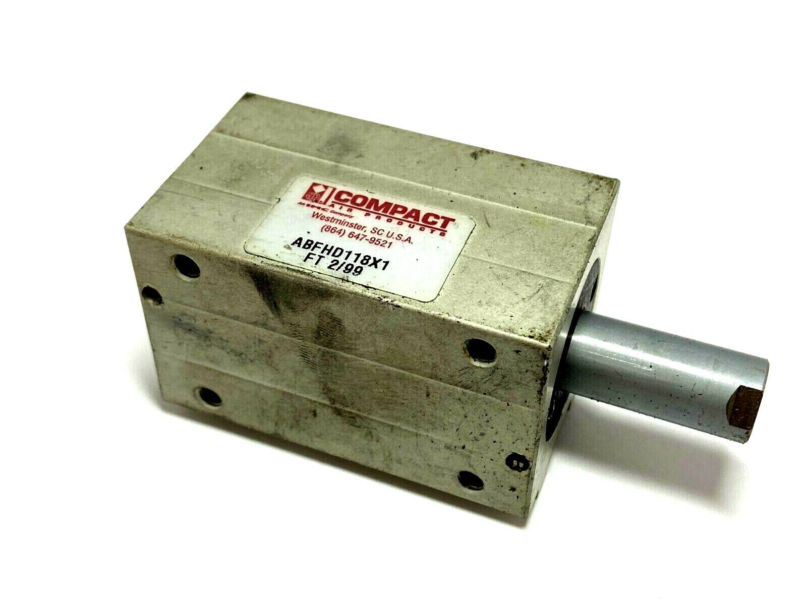 Compact ABFH118X1 FT 2/99 Magnetic Piston Cylinder 1-1/8" Bore 1" Stroke - Maverick Industrial Sales