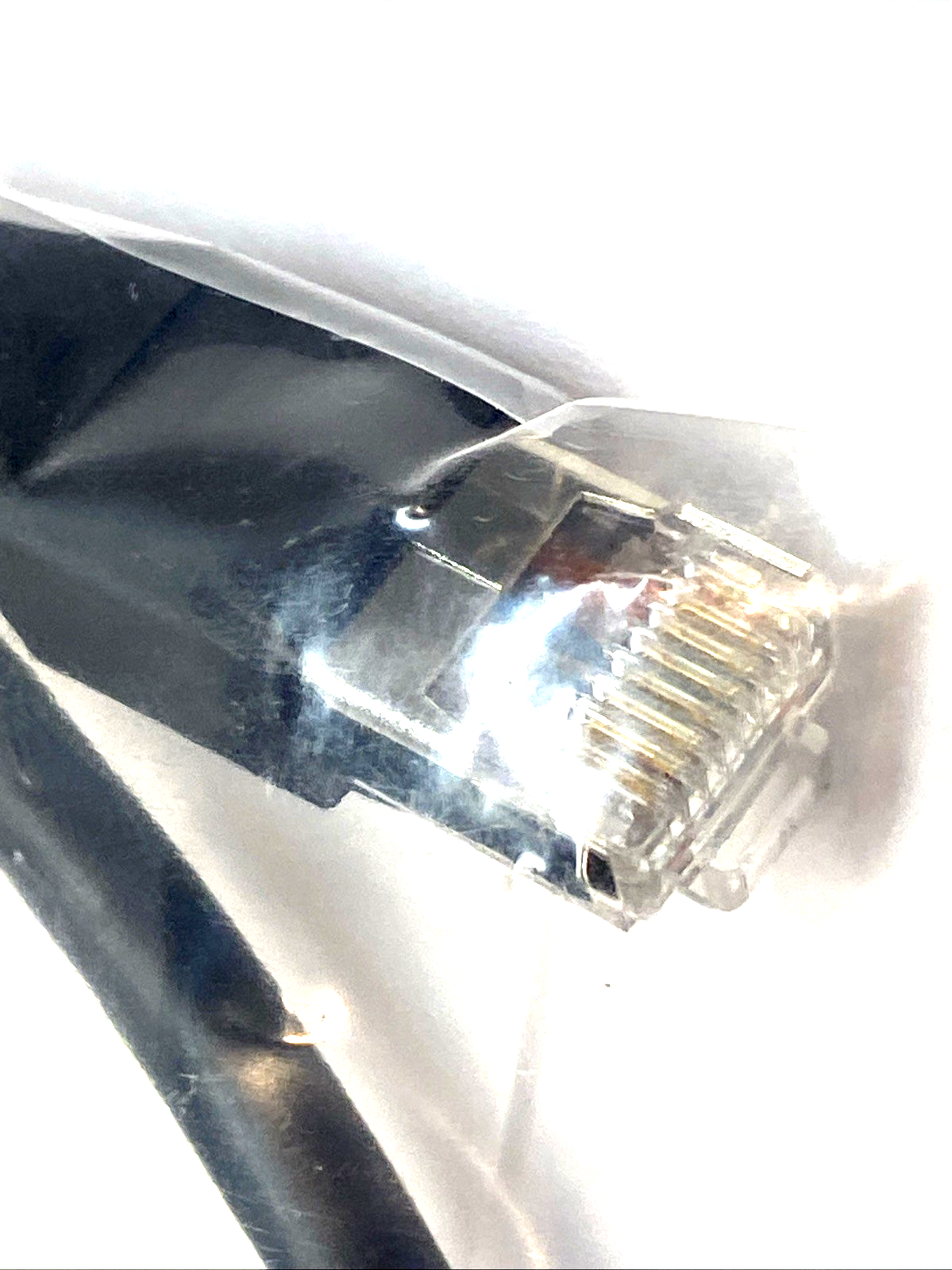 L-Com TRD815SRA6BLK-2 Cat5e Shielded Patch Cable 2ft RA-to-Straight RJ45 - Maverick Industrial Sales