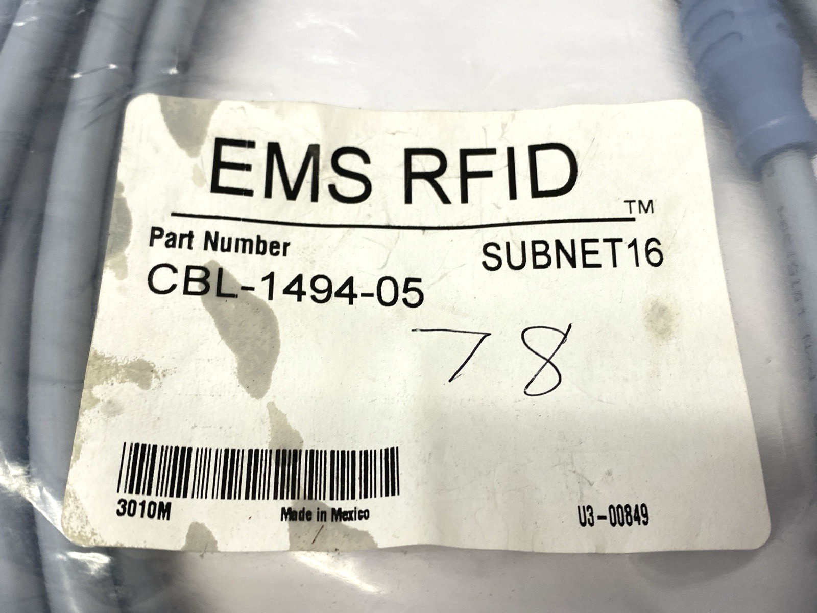 Datalogic CBL-1494-05 Single Ended Connector Cordset M12 5m - Maverick Industrial Sales