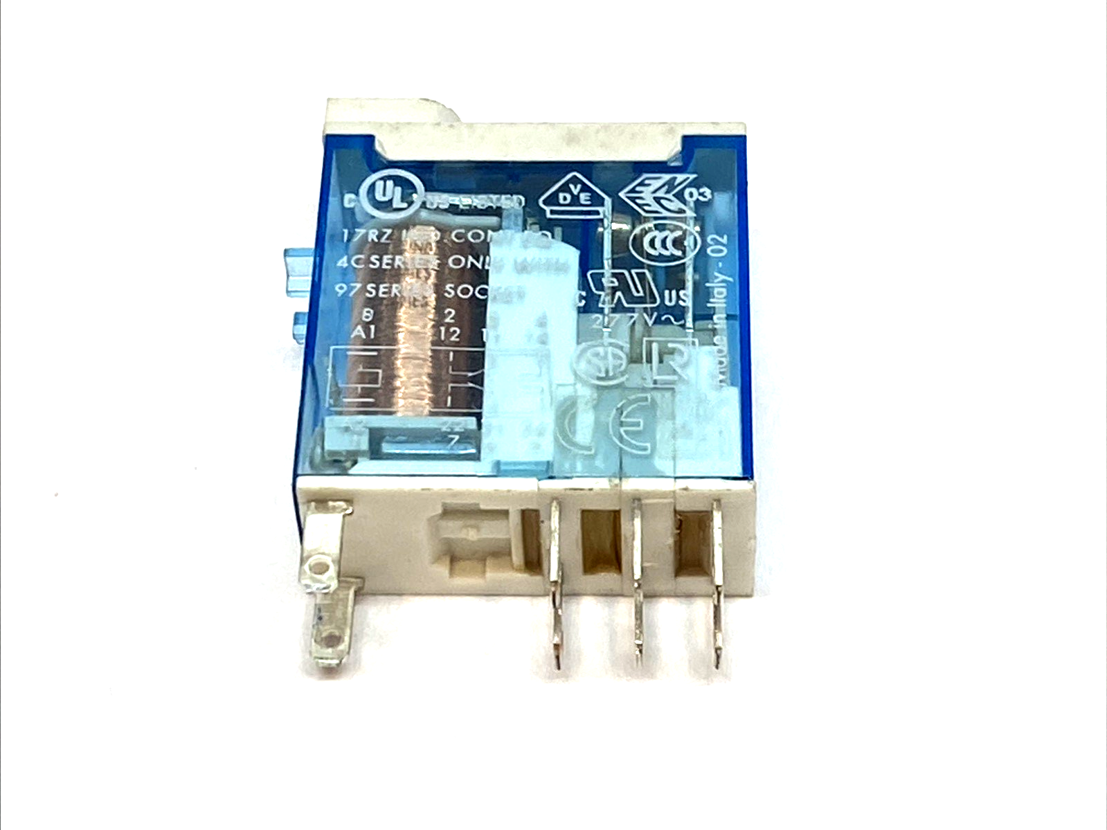 Finder 46.52.9.024.0040 Relay 8A 24VDC 46 Series Industrial Socket Relay - Maverick Industrial Sales