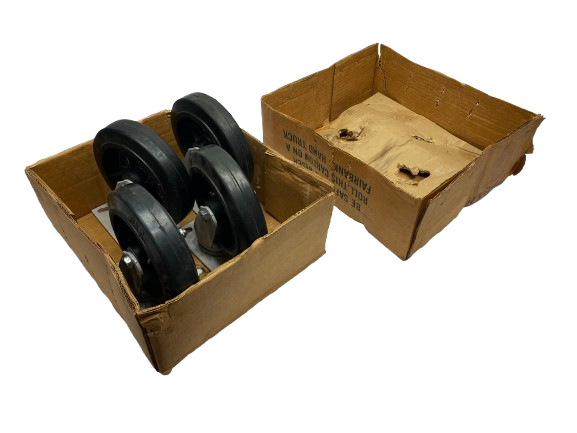 Fairbanks W26-8RT Top Plate Mount Swivel Caster 500lb Rubber 8" Dia PKG OF 4 - Maverick Industrial Sales
