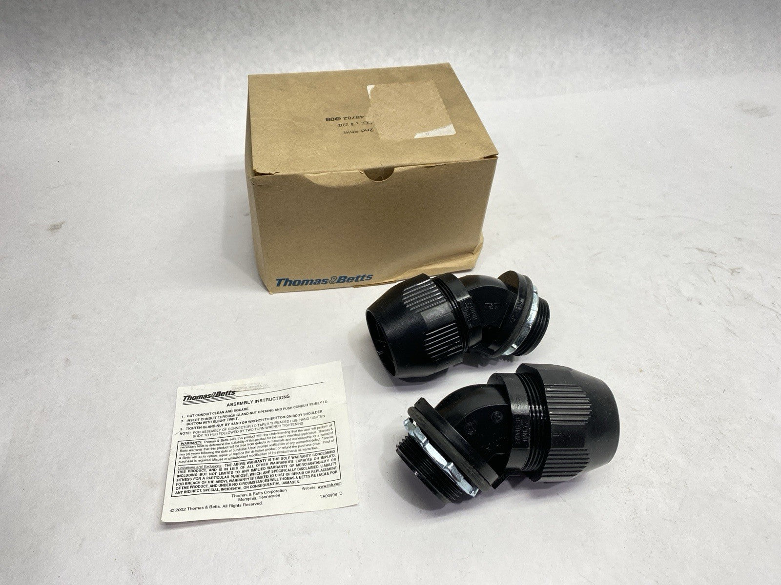 Thomas & Betts LT4125P Bullet Conduit Fitting 45 Degree 1-1/4" FNMC LOT OF 2 - Maverick Industrial Sales