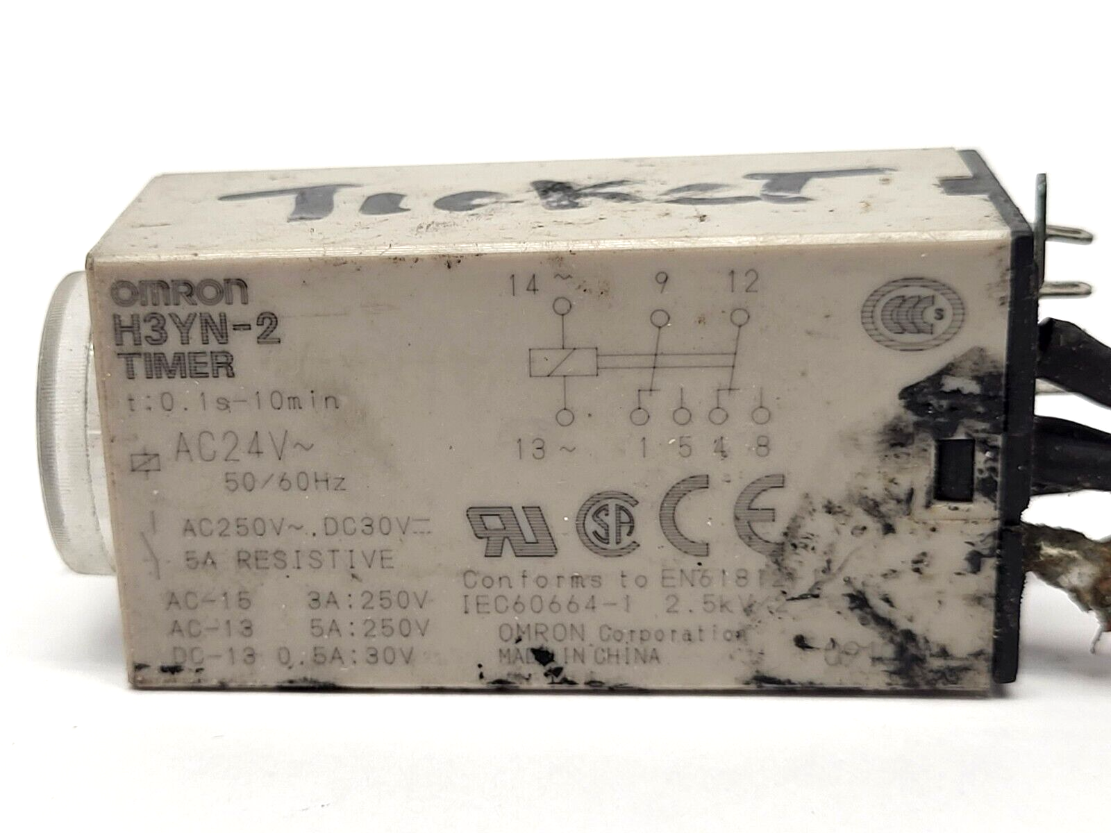 Omron H3YN-2 Time Delay Relay 250V - Maverick Industrial Sales