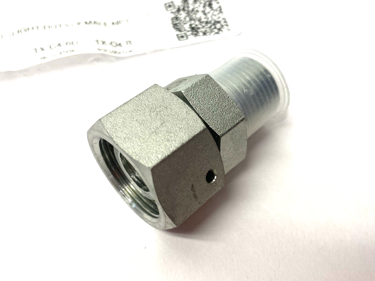 5307L-18-08 | Adaptall Straight Female DIN (Swivel) X Male NPT, Light Duty - New – Open box - Maverick Industrial Sales