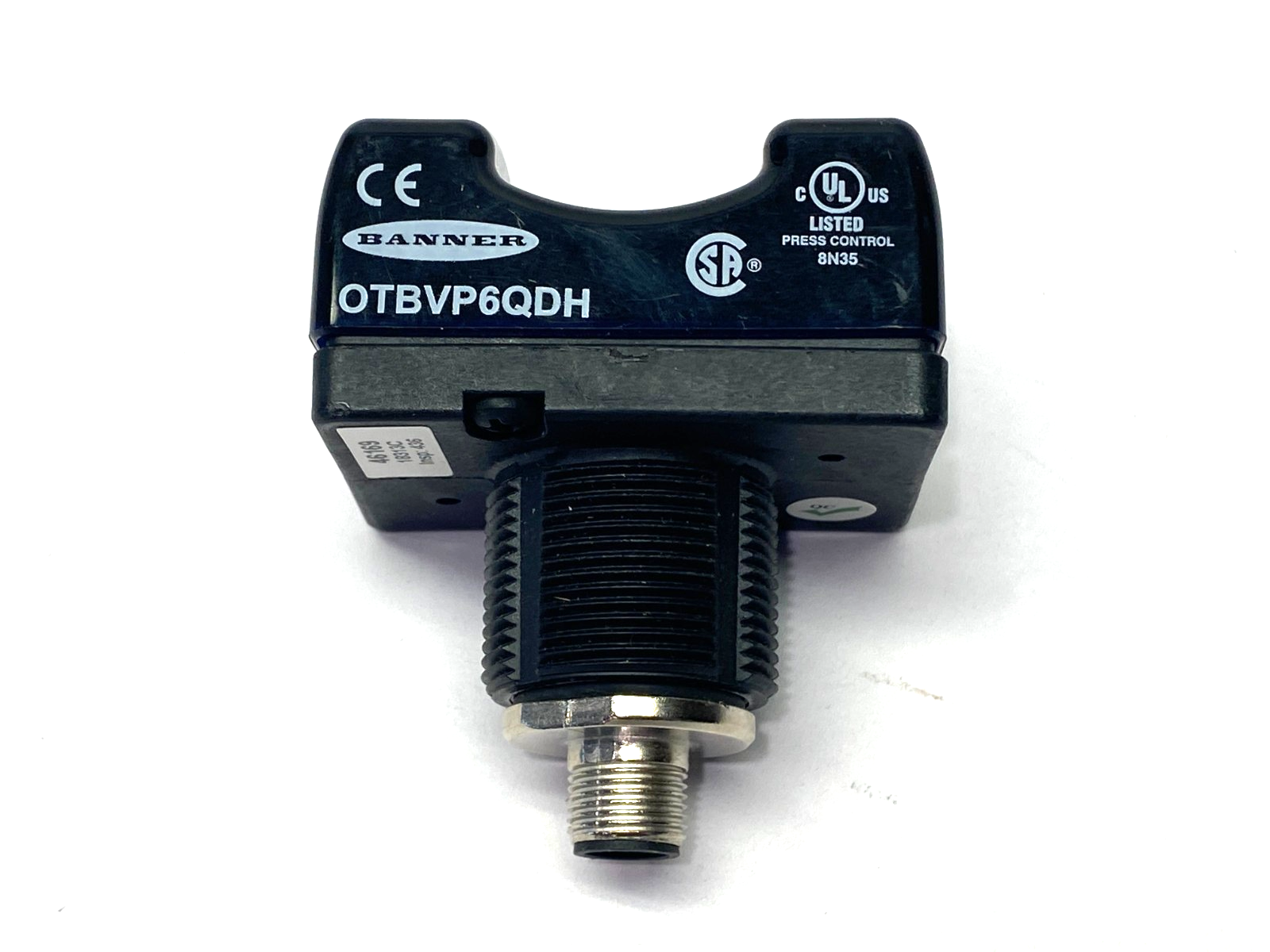 Banner OTBVP6QDH Momentary Action Touch Button M12 4-Pin 10-30VDC 46169 - Maverick Industrial Sales