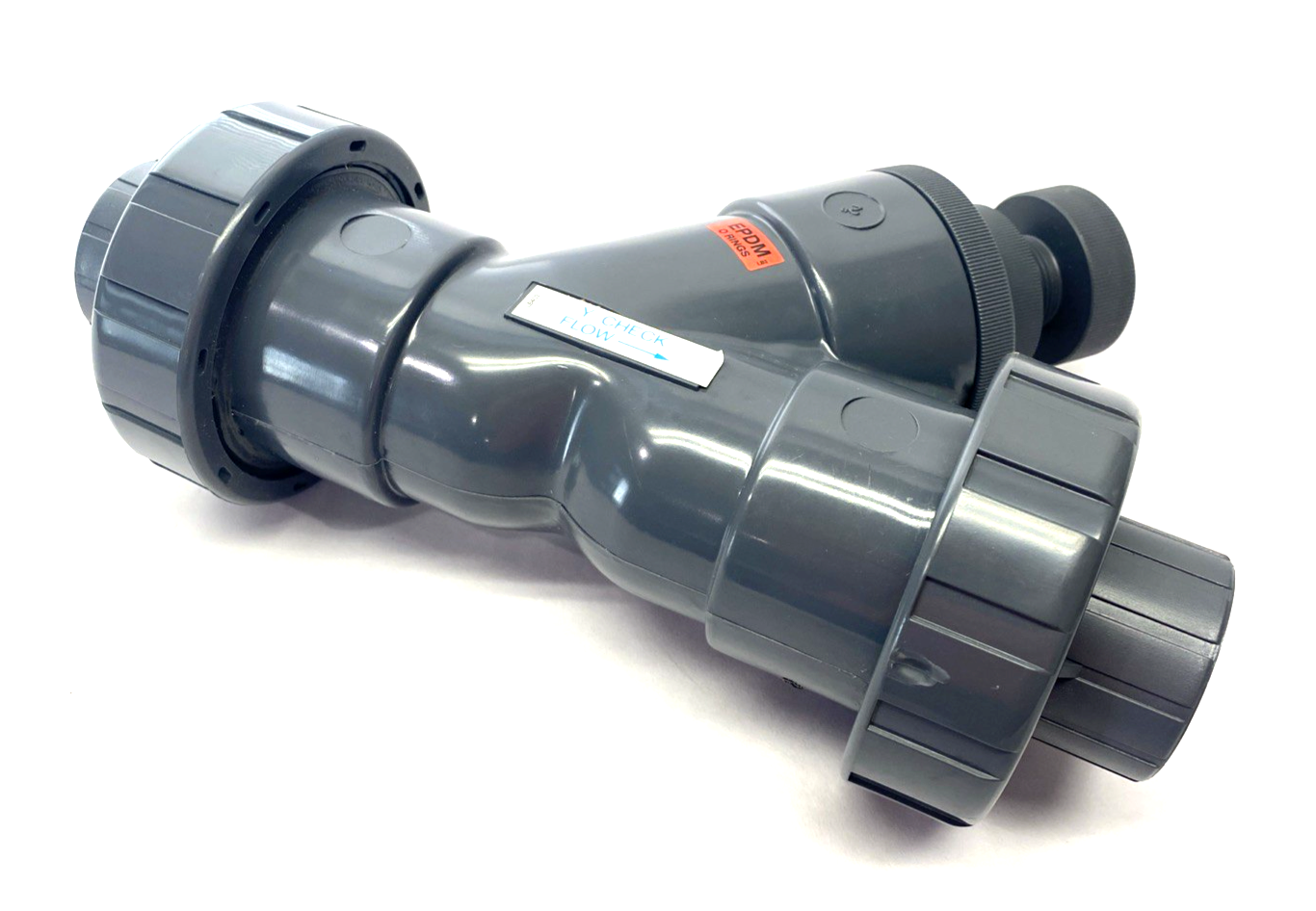 LB403 True Union Y-Check Valve 2" Pipe Size SCH80 PVC - Maverick Industrial Sales