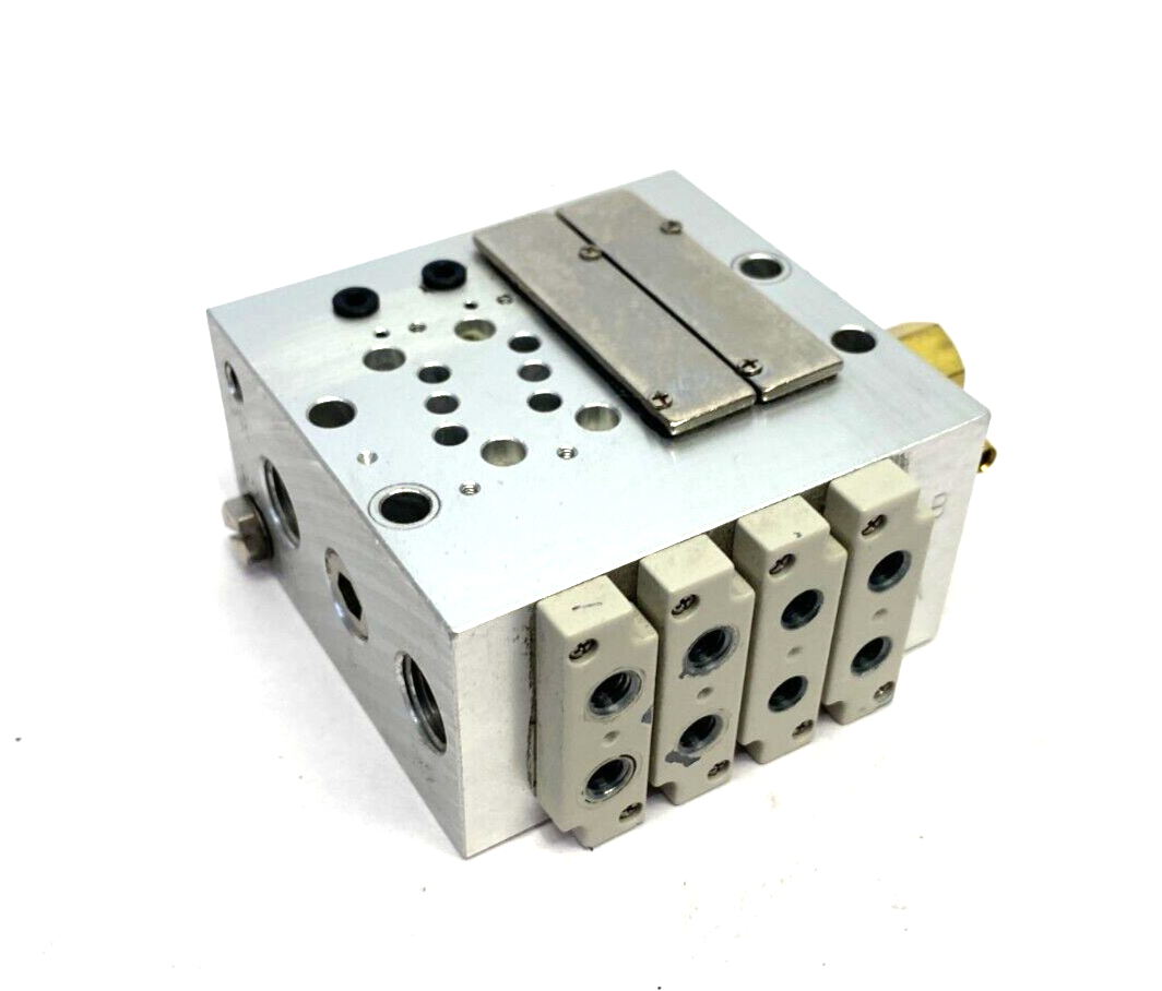 Humphrey HGF10M4AMG Pneumatic Manifold Block/Base 4-Station - Maverick Industrial Sales