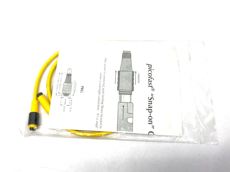 Turck PKG 3Z-0.7-PSG 3 Picofast Snap-On Connector Cordset U2134-88 - Maverick Industrial Sales