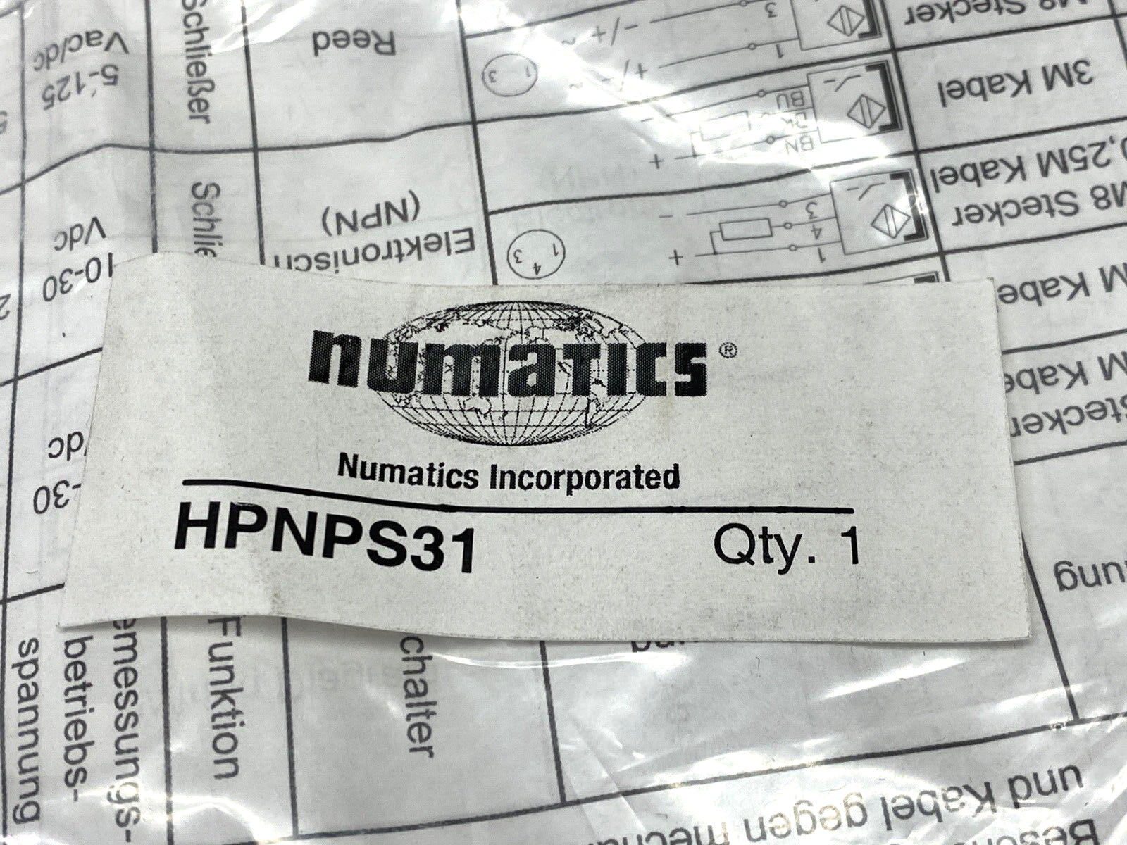 Numatics HPNPS31 Switch Cable 3m - Maverick Industrial Sales