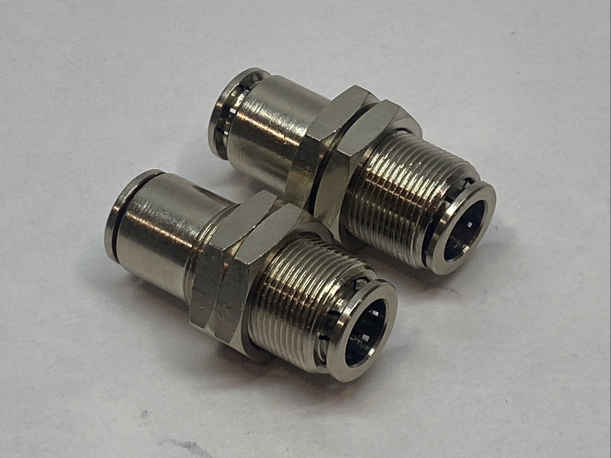 Atlas Copco 80702.00007 Bulkhead Connector LOT OF 2 - Maverick Industrial Sales