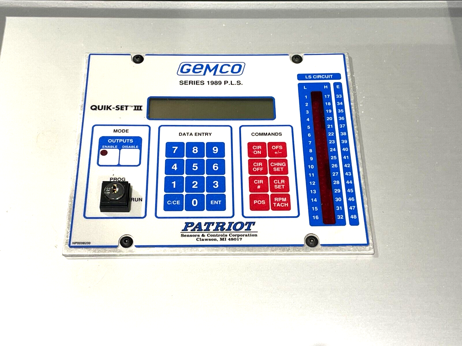 Ametek Gemco 1989A16R1264EW-12DX QUIK-SET III Limit Switch Assembly 1989 Series - Maverick Industrial Sales