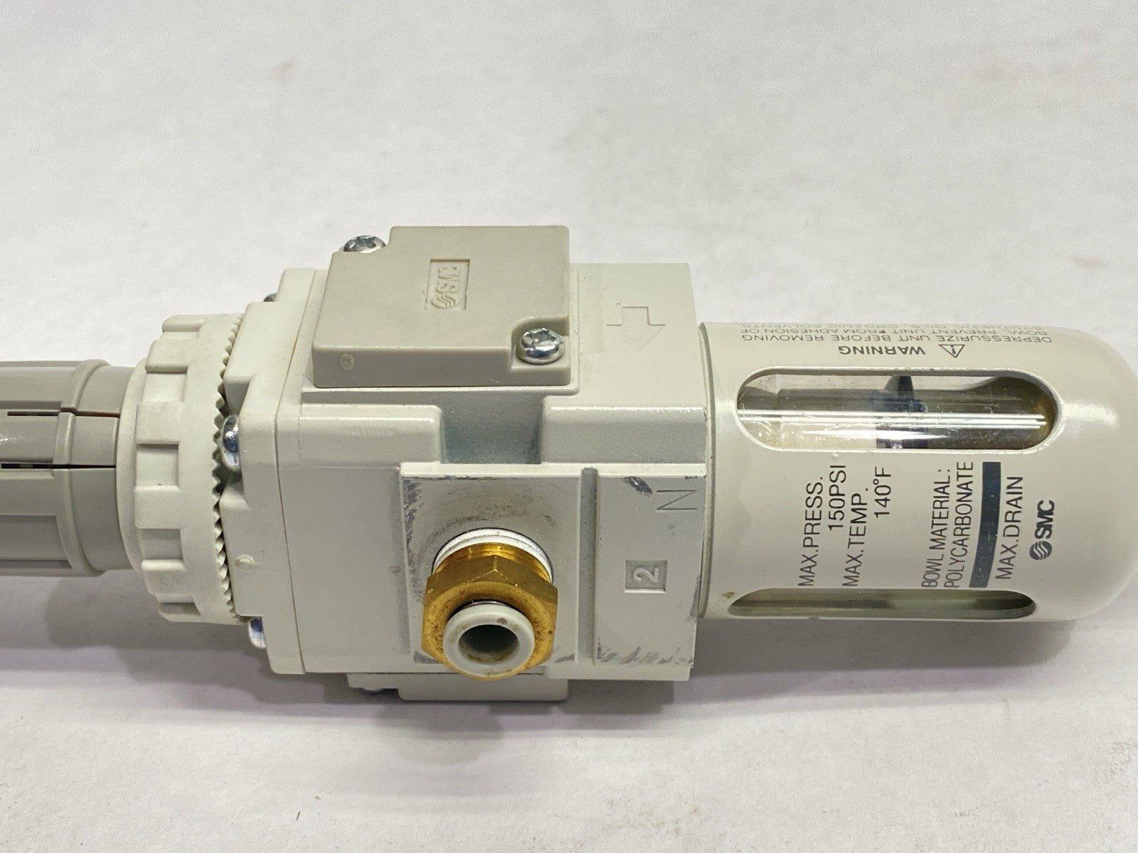 SMC AW20-N02-CZ-B Pneumatic Filter Regulator 7-125PSI - Maverick Industrial Sales