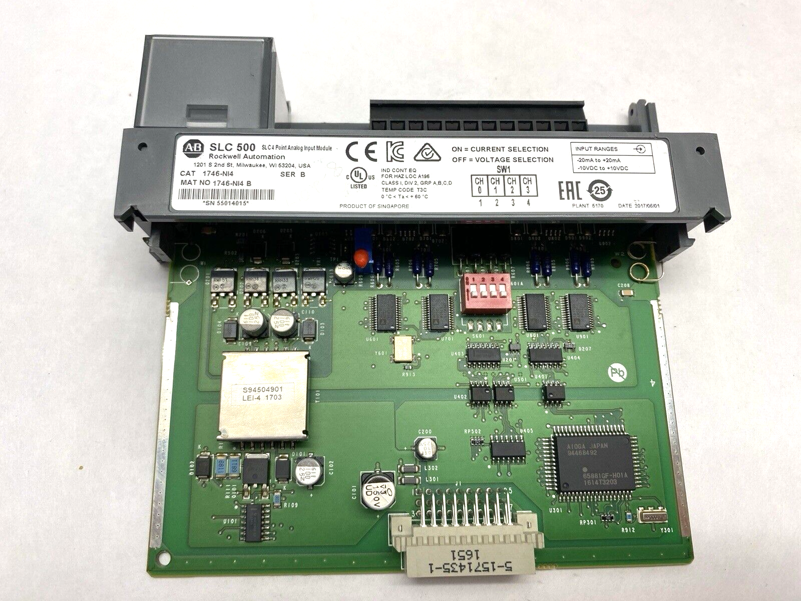 LOT OF 6 Allen Bradley SLC 500 Modules - For parts or not working - Maverick Industrial Sales