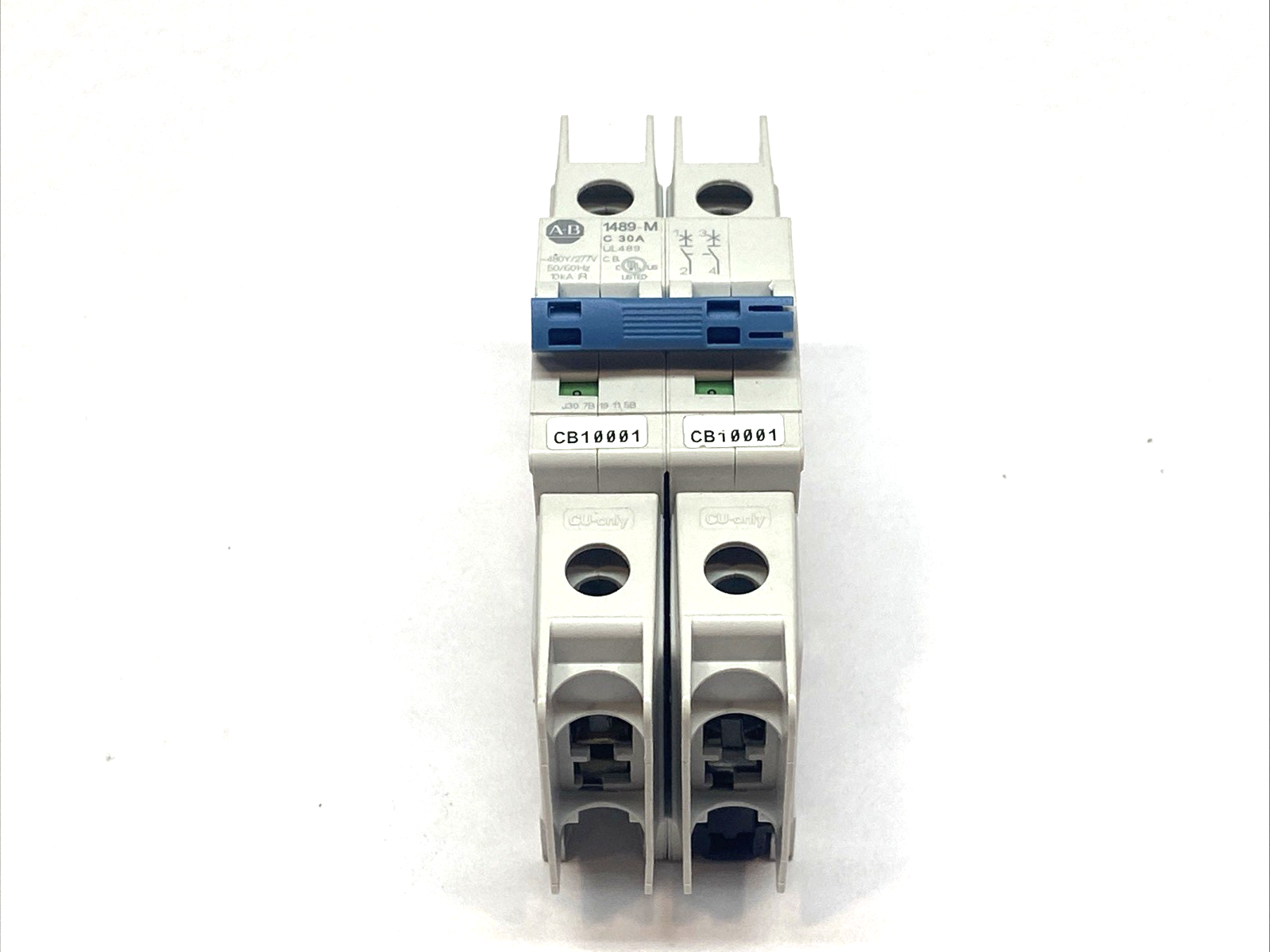Allen Bradley 1489-M2C300 Ser. D 2 Pole Circuit Breaker ~480Y/277V 50/60Hz 30A - Maverick Industrial Sales