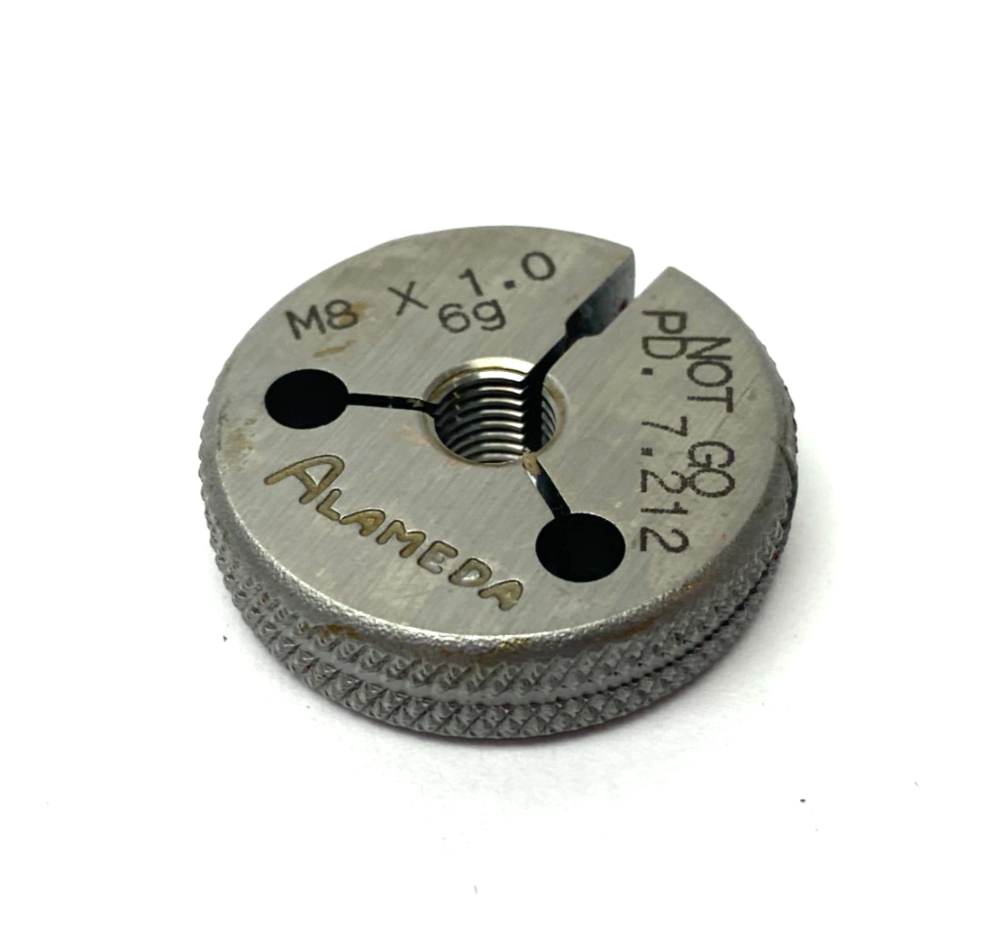 Alameda M8 x 1.0-6G Threaded Ring Gauge NOT GO PD 7.212 - Maverick Industrial Sales