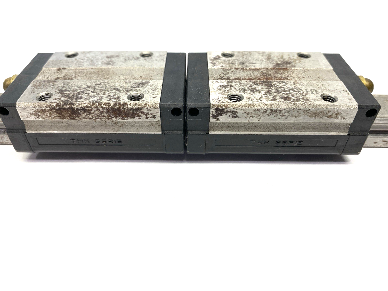 THK SHS15VM Linear Guide Block 2x w/ 1460mm Guide Rail - Maverick Industrial Sales