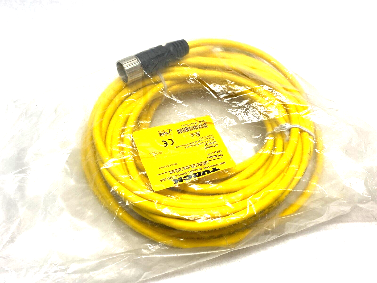Turck CKM 19-15-15 Multifast Single Ended Cordset M23 19-Pin to Pigtail U4702-51 - Maverick Industrial Sales