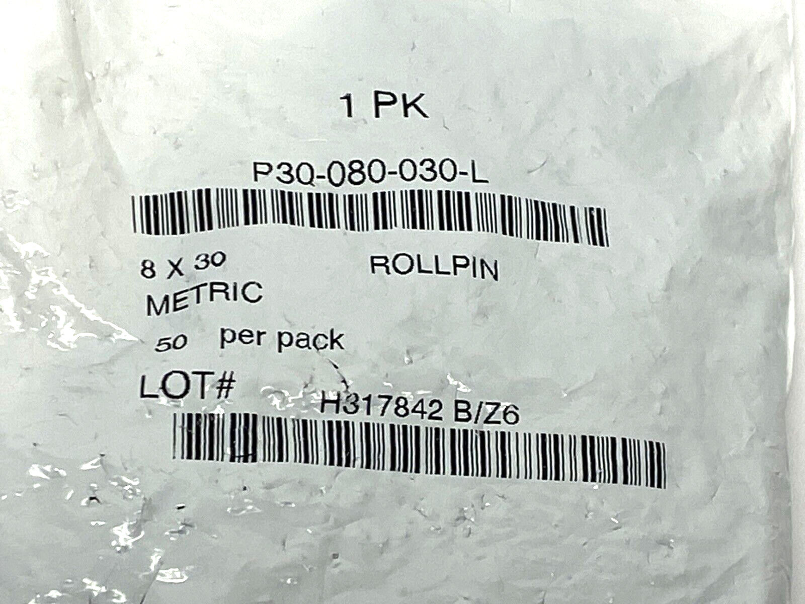 P30-080-030-L Metric RollPin 8 X 30 LOT OF 50 - Maverick Industrial Sales