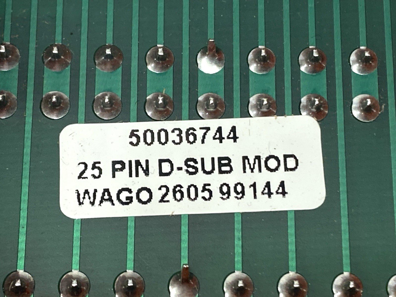 Wago 50036744 Interface Module PC Board 25-Pin D-Sub Male Connector - Maverick Industrial Sales